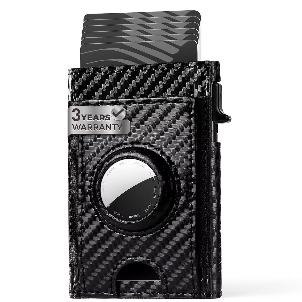 NOVLIM - Genuine Leather & AirTag Slot Wallet