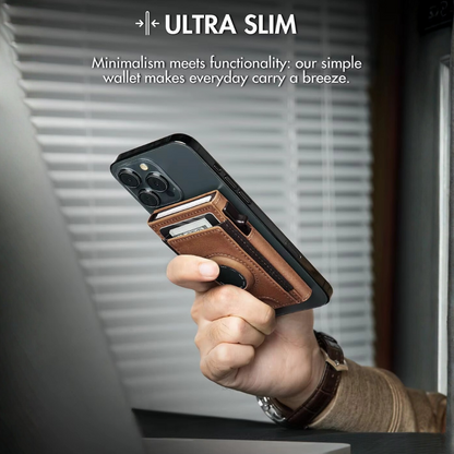 NOVLIM - Genuine Leather & AirTag Slot Wallet