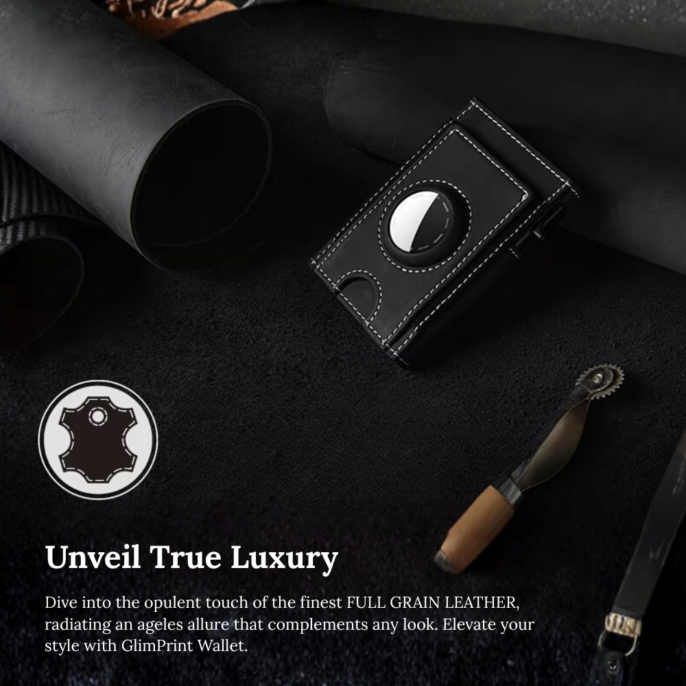 NOVLIM - Genuine Leather & AirTag Slot Wallet