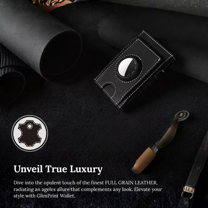 NOVLIM - Genuine Leather & AirTag Slot Wallet