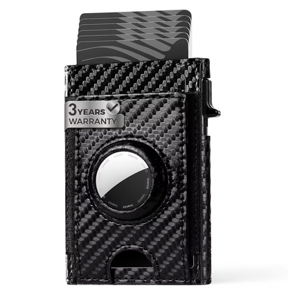 NOVLIM - Genuine Leather & AirTag Slot Wallet